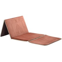 سجادة صلاة مع مسند ظهر - عسلي