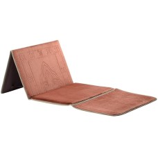 سجادة صلاة مع مسند ظهر - عسلي