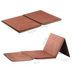 سجادة صلاة مع مسند ظهر - عسلي